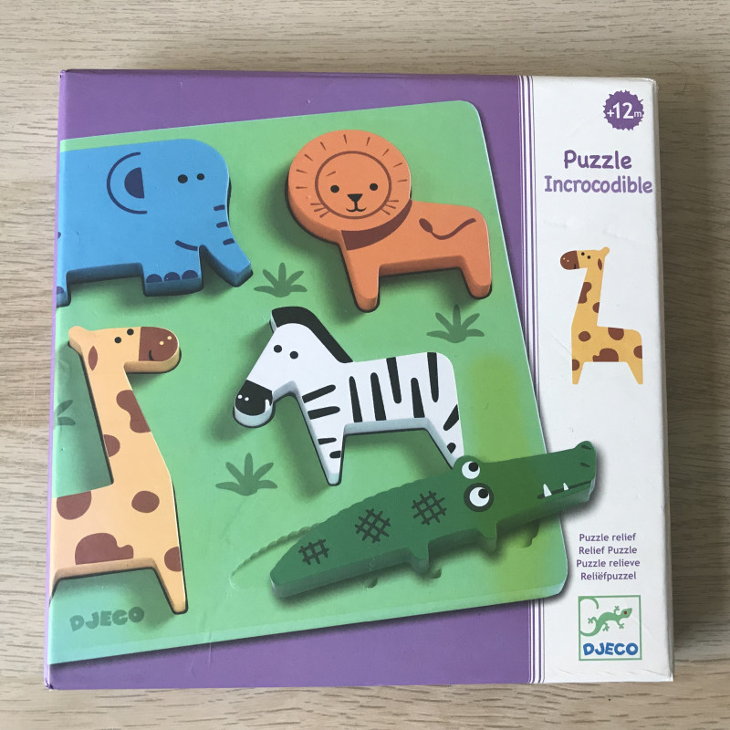 Djeco houten puzzel :  Incrocodible