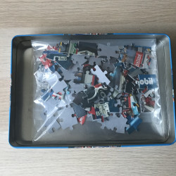 Brandweer Playmobil 100 stukjes. In blik