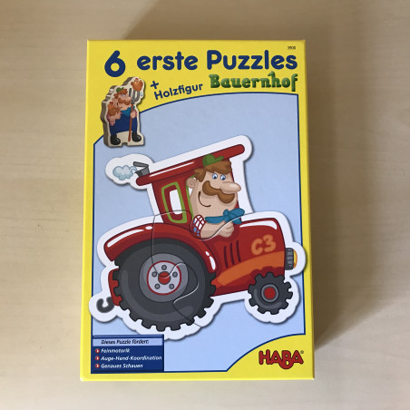 Haba : 6 puzzels (boerderij)