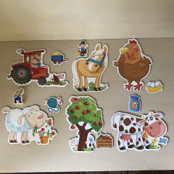 Haba : 6 puzzels (boerderij)