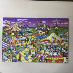 Zoek de verschillen : Een dagje op de kermis 100 stukjes