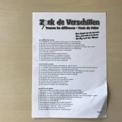 Zoek de verschillen : Een dagje op de kermis 100 stukjes