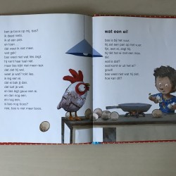 Maan Roos Vis : kip in de war