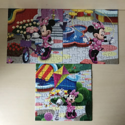 Minnie Mouse : 3 x 49 stukjes.