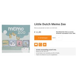 Little Dutch : Memo Zoo / Dierentuin
