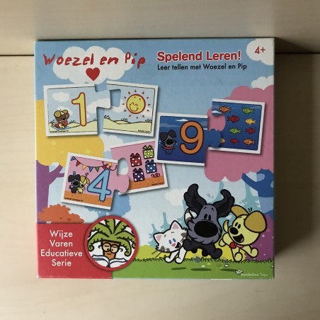 Woezel en Pip : Spelend leren tellen. 24 stukjes