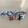 Smurfen : 15 stuks. 4 cm. hoog. AH spaaractie. Set 1.