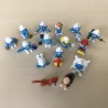 Smurfen : 15 stuks. 4 cm. hoog. AH spaaractie. Set 1.
