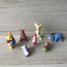 Winnie de Pooh : Figuren zijn 6 cm. hoog.