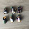 Verrassingsei figuren : 6 stuks pinguïns. Set 2.