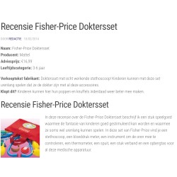Fisher Price : Doktersset