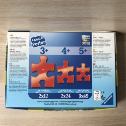 Puzzel : 2 x 24 stukjes met panda en koala