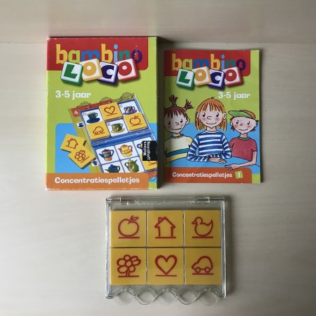 Bambino Loco set : Concentratiespelletjes 1. Leeftijd 3-5 jaar.