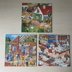 Beroepen: de bouw. 3 x 49 stukjes