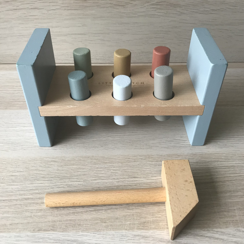 Little Dutch: Houten hamerbankje