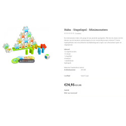 Haba : Minimonster stapelspel