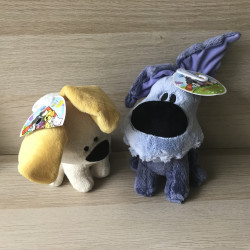 Woezel en Pip : 2 Knuffels. Ongebruikt. 18 cm. Hoog.
