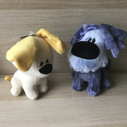 Woezel en Pip : 2 Knuffels. Ongebruikt. 18 cm. Hoog.