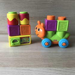 Fisher Price : Blokken, die omhoog en omlaag gaan. Set 6.