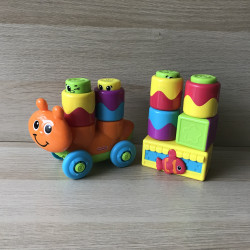 Fisher Price : Blokken, die omhoog en omlaag gaan. Set 7.
