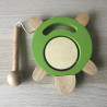 Trommeltje. Houten schildpad