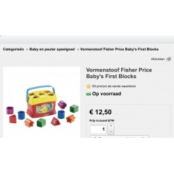 Fisher Price : Vormenstoof.