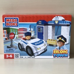 Mega bloks : Nieuw. Politie, patrouillewagen met politiebureau.