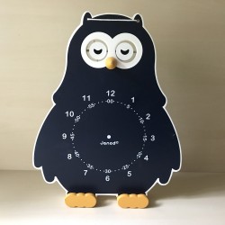 Janod : Houten klok leerklok / uil. Owly Clock.