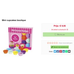 Mini cupcakes boutique : ongebruikt.
