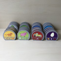 Houten kwartet met dieren