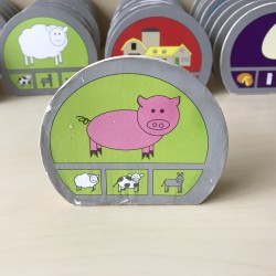 Houten kwartet met dieren