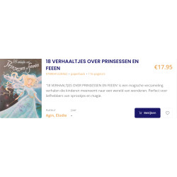 18 verhaaltjes over Prinsessen en feeën.