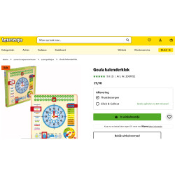 Goula: Houten kalenderklok met doos
