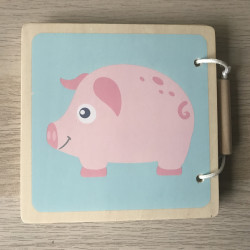 Oh my baby : Houten boekje met dieren