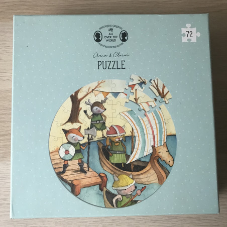 Leuke ronde dierenpuzzel. 72 stukjes