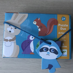 Djeco : puzzel duo. Dieren.12 stukjes