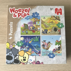 Woezel & Pip : 4 puzzels. 4, 6, 9 en 16 stukken