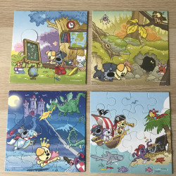 Woezel & Pip : 4 puzzels. 4, 6, 9 en 16 stukken