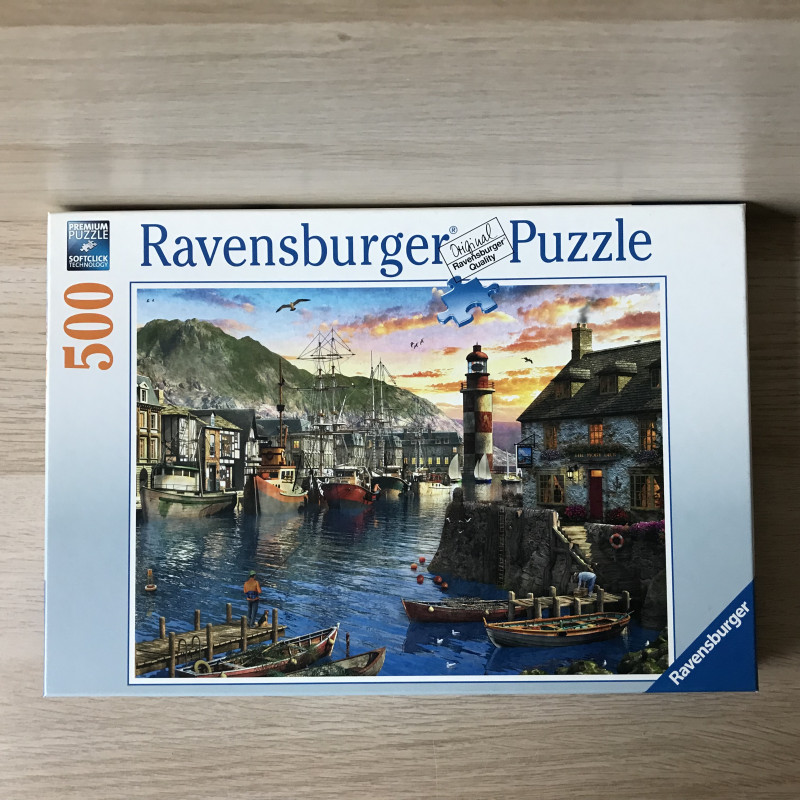 Ravensburger : ‘s Ochtends bij de haven. 500 stukjes