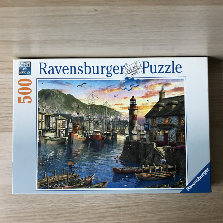 Ravensburger : ‘s Ochtends bij de haven. 500 stukjes