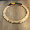 Houten treinbaan.