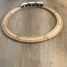 Houten treinbaan.