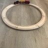 Houten treinbaan.