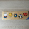 Puzzelplankje Knopjespuzzel : Nijntje met dieren