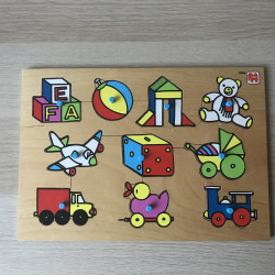 Jumbo Puzzelplankje Knopjespuzzel : 10 stukjes