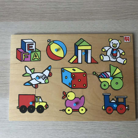 Jumbo Puzzelplankje Knopjespuzzel : 10 stukjes