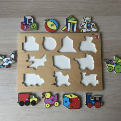 Jumbo Puzzelplankje Knopjespuzzel : 10 stukjes