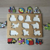Jumbo Puzzelplankje Knopjespuzzel : 10 stukjes