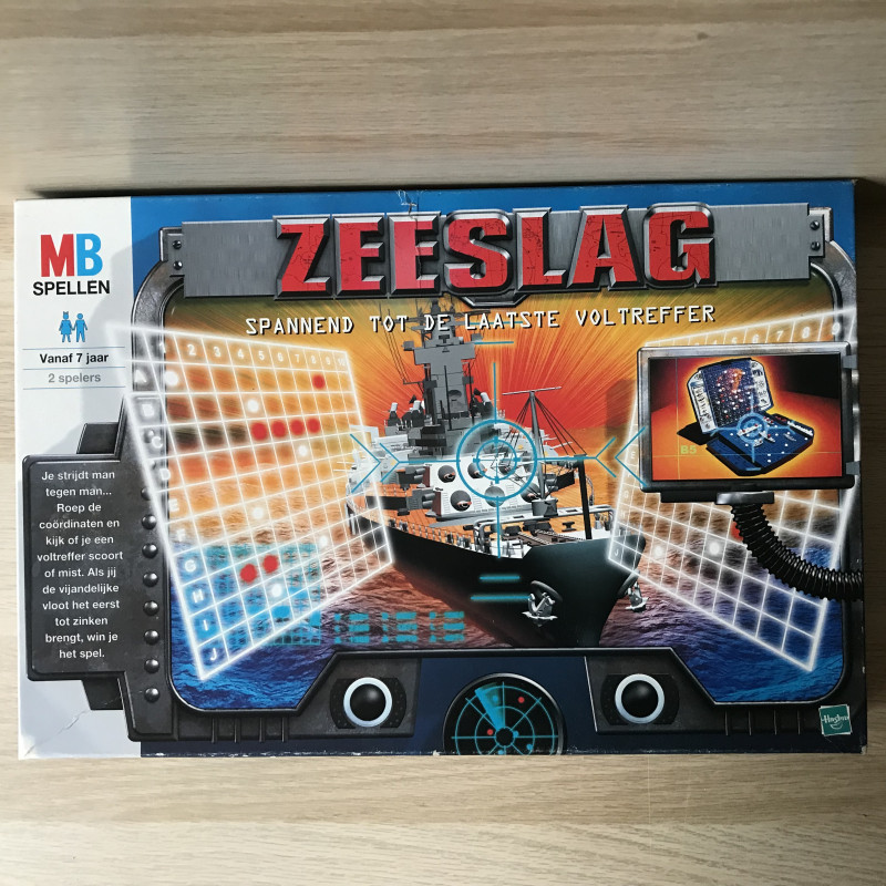 Zeeslag. Het tactische zeegevechtspel. Spannend tot de laatste voltreffer.