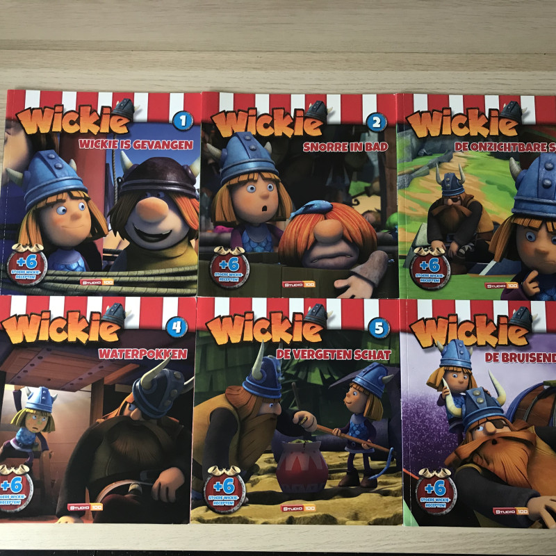 Wickie, Wickie is gevangen : Serie van 6 boekjes